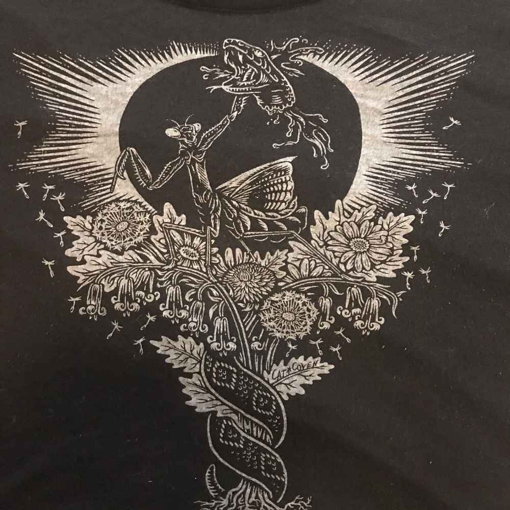 Witchy black boxy shirt from Cat Coven